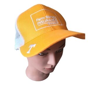 University of Tennessee Farm Bureau Orange and White Snapback Vtg Truckers Hat